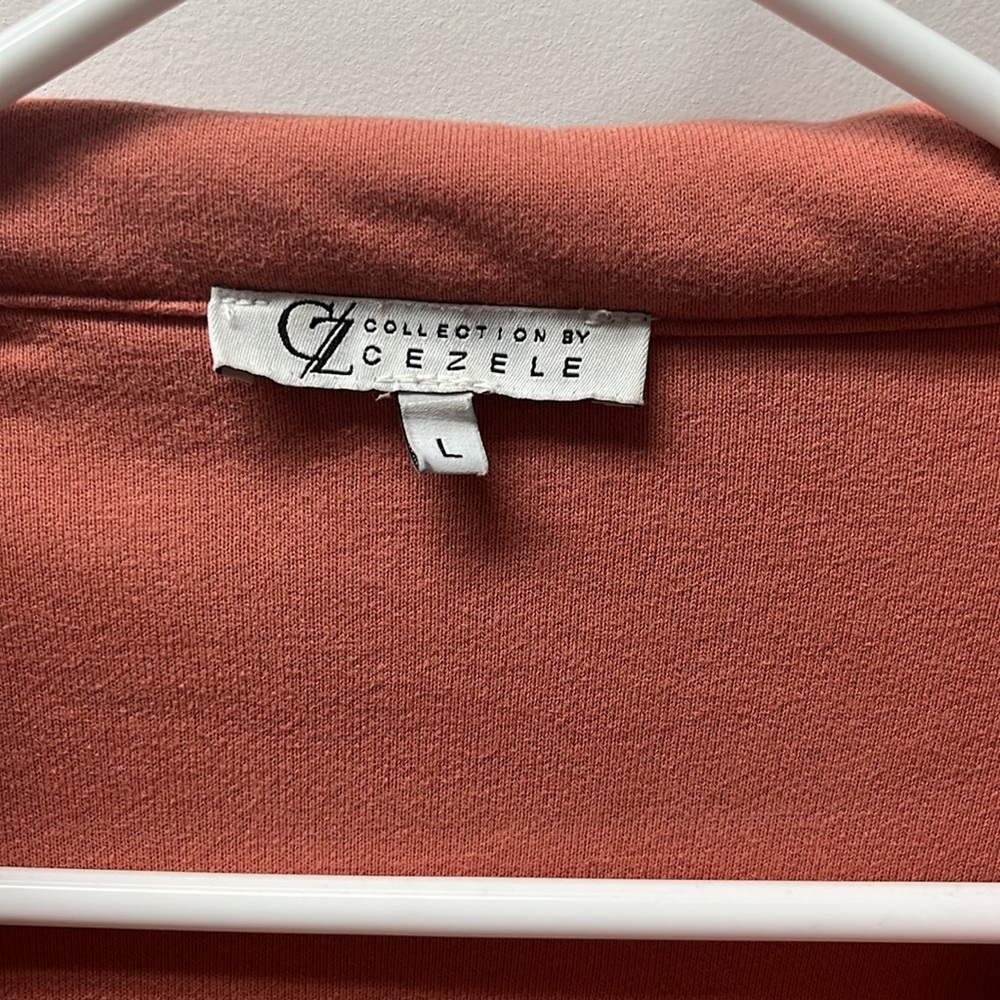 Coral Fleece Exposed Hem Oversized Shacket - Picture 3 of 9